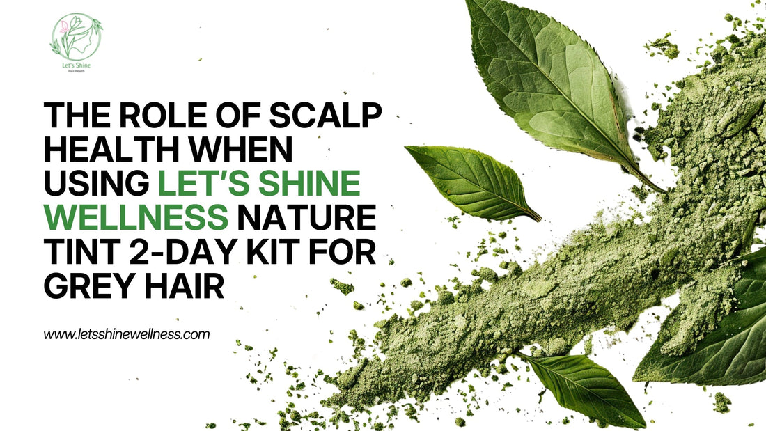 The Role of Scalp Health When Using Let’s Shine Wellness Nature Tint 2-Day Kit for Grey Hair
