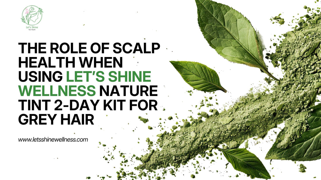 The Role of Scalp Health When Using Let’s Shine Wellness Nature Tint 2-Day Kit for Grey Hair