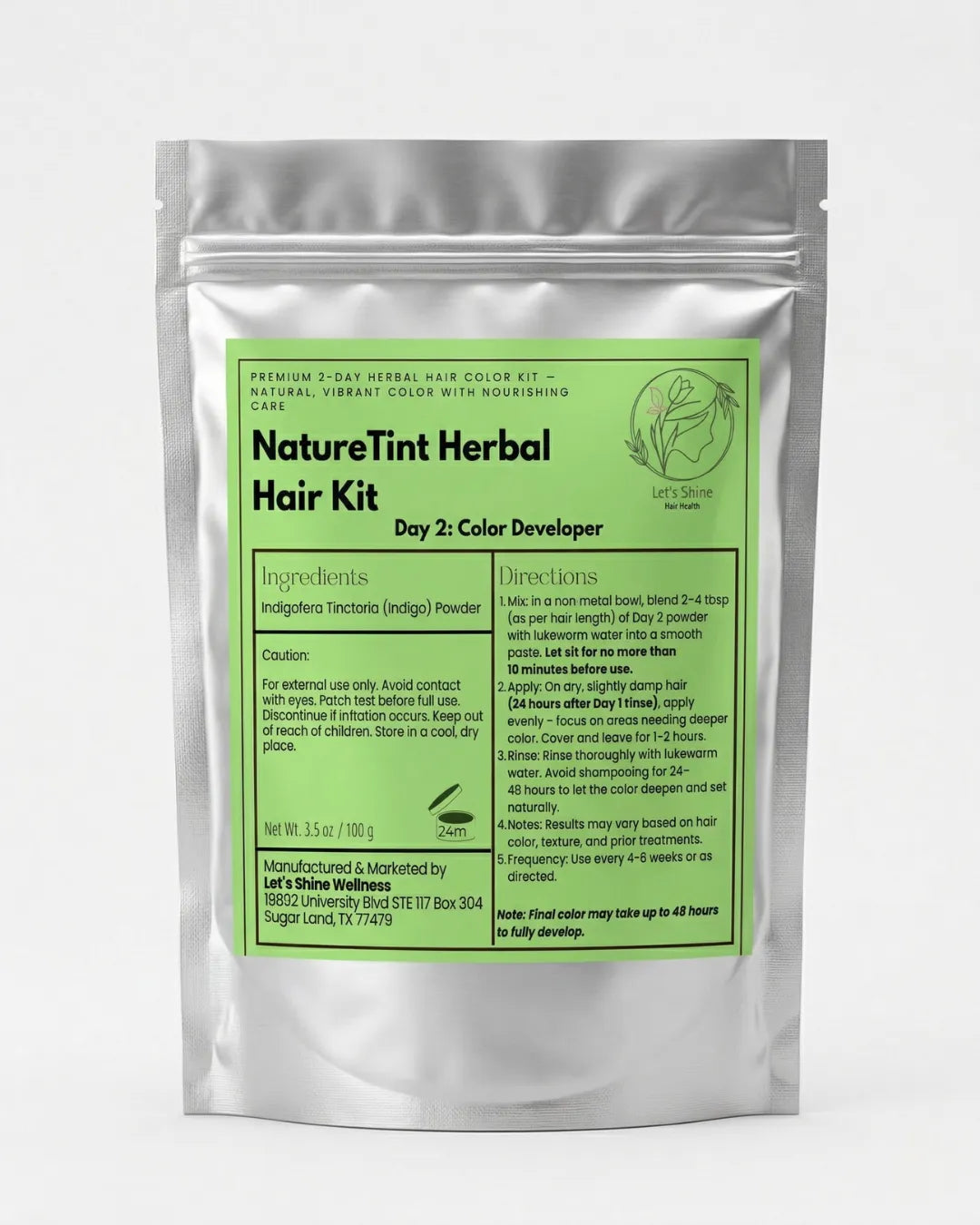NatureTint Herbal Hair Kit Day-2 - Hair Color