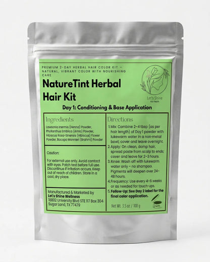 NatureTint Herbal Hair Kit Day-2 - Hair Color