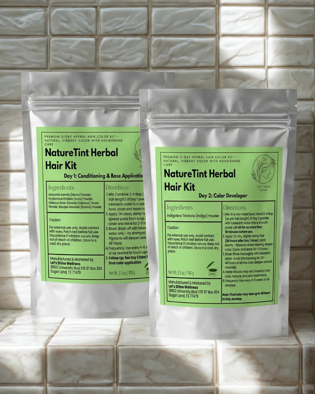 NatureTint Herbal Hair Kit Day-2 - Hair Color
