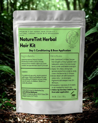 NatureTint Herbal Hair Kit Day-2 - Hair Color